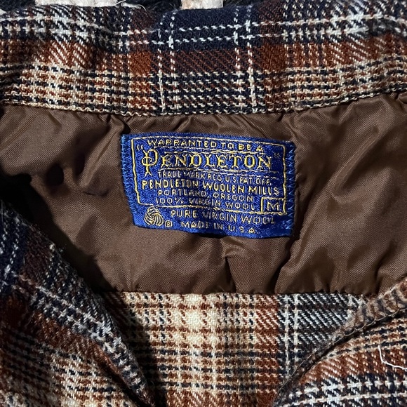 60s Vintage Pendleton Women’s Flannel Size M - Picture 4 of 4